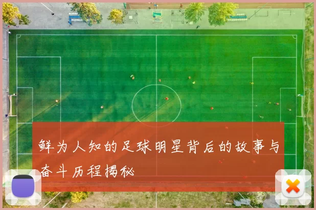 鲜为人知的足球明星背后的故事与奋斗历程揭秘