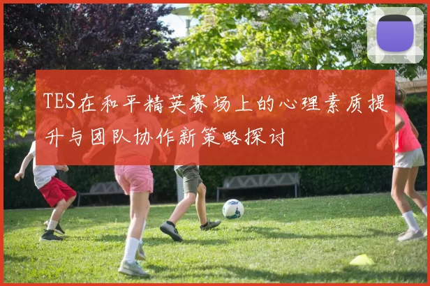 TES在和平精英赛场上的心理素质提升与团队协作新策略探讨