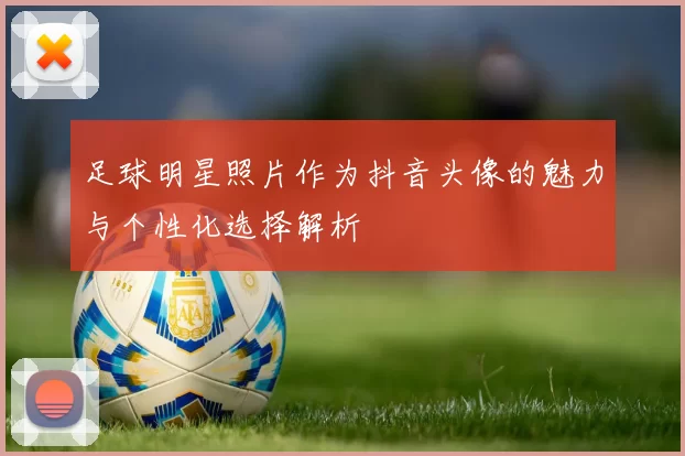 足球明星照片作为抖音头像的魅力与个性化选择解析